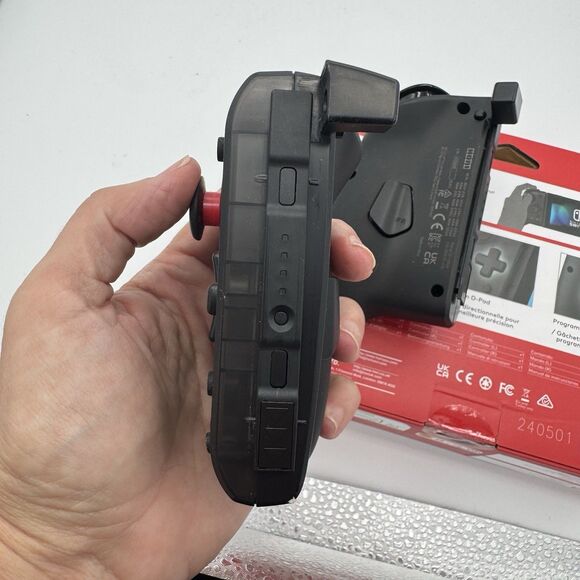 Hori Split Pad Pro Controller for Nintendo Switch Clear Black Open Box - Picture 13 of 16